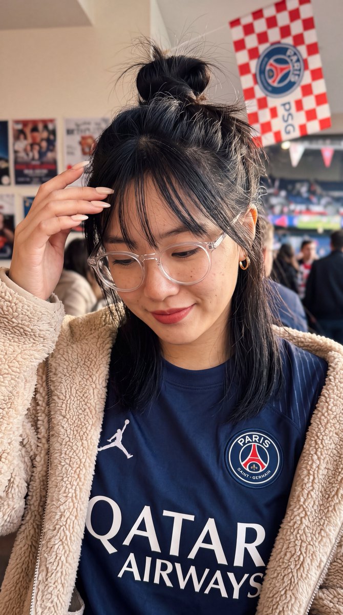 PSG Jersey Teddy Jacket Selfie 2