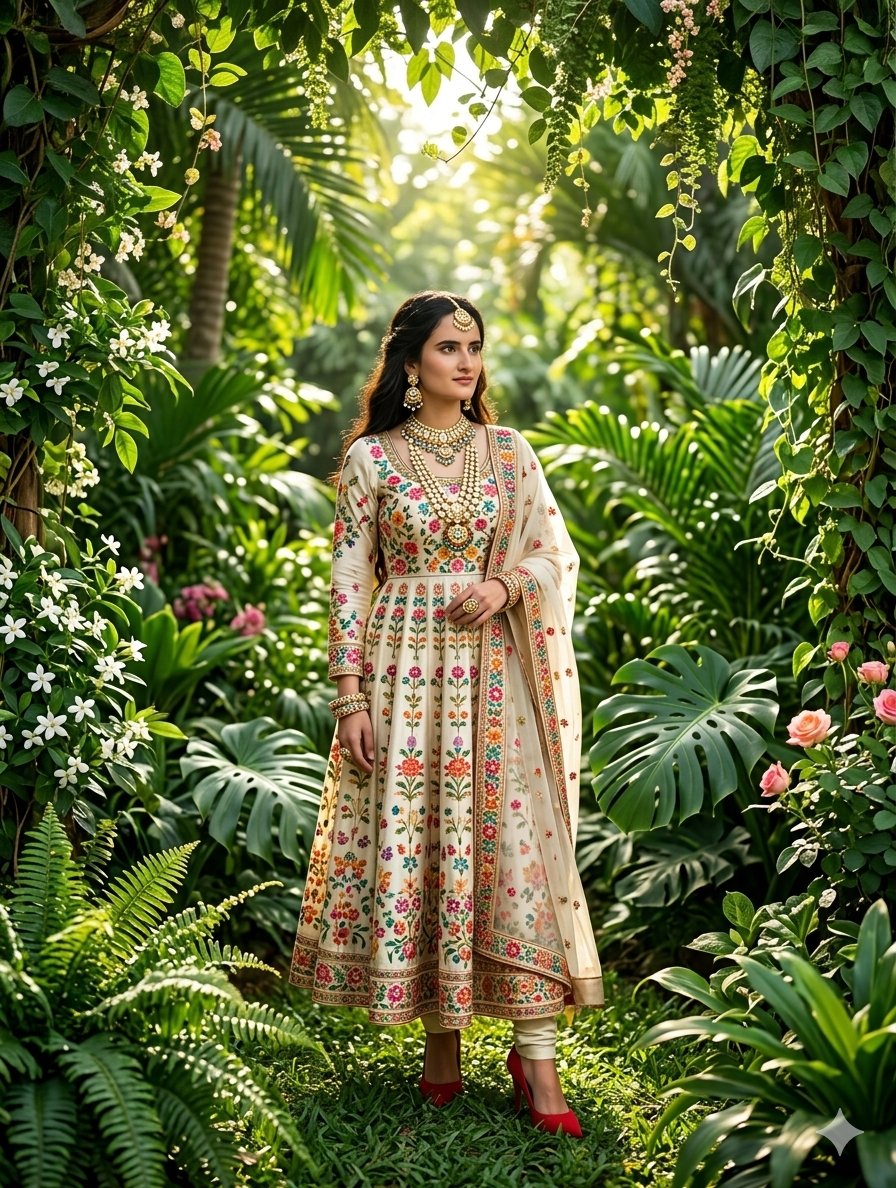 Traditional Indian Anarkali Portrait 1