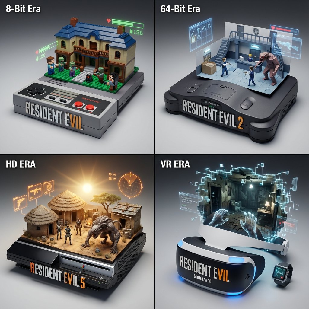 Gaming History Console Architecture Grid Template 1