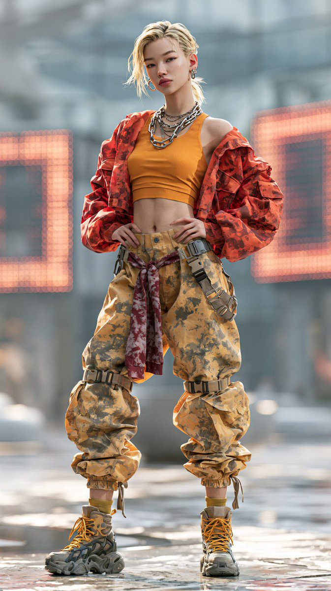 Y2K Style Character Concept Sheet 1