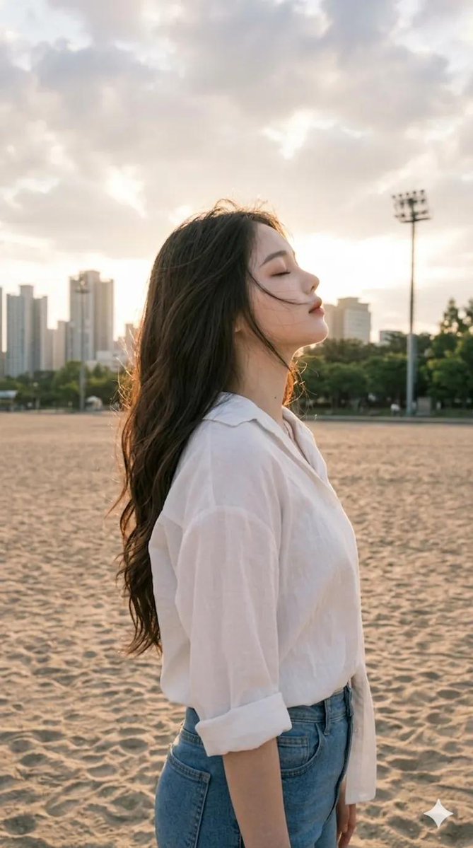 Urban Beach Golden Hour Portrait 2