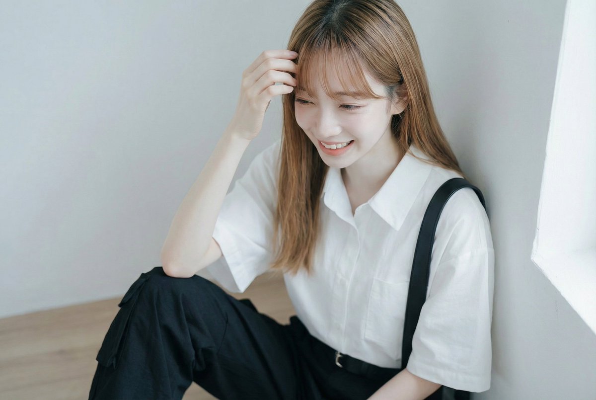 AI Fashion Prompt: Monochromatic Minimalist Utilitarian Style 2