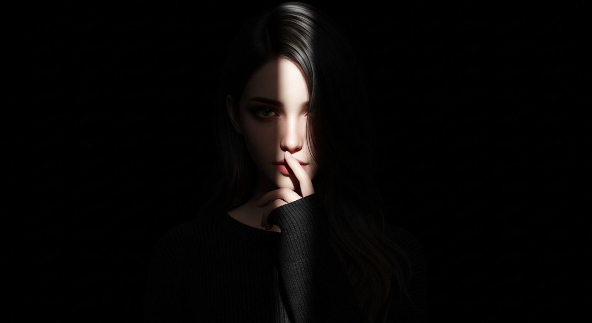 Hyperrealistic Anime Spotlight Portrait Prompt 1