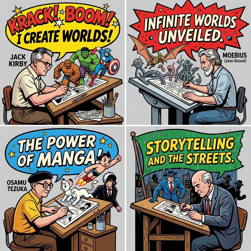 Pop-Art Comic Artist Diorama Prompt for Nano Banana Pro 1