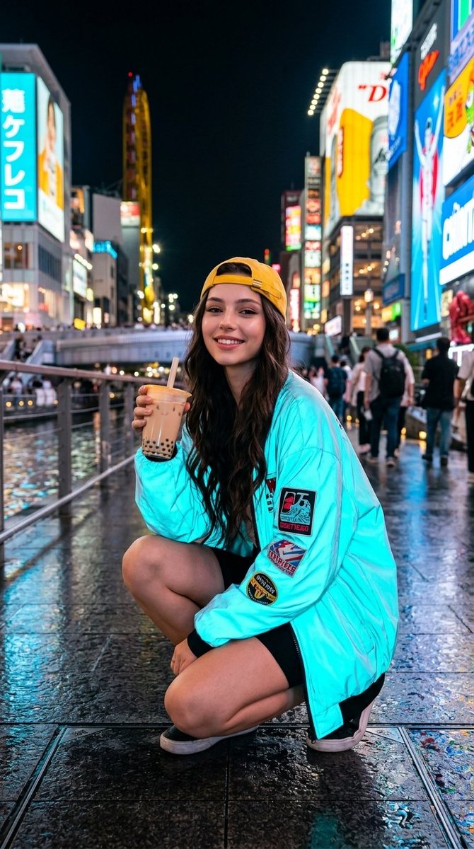 Cyberpunk Streetwear Portrait in Osaka 1