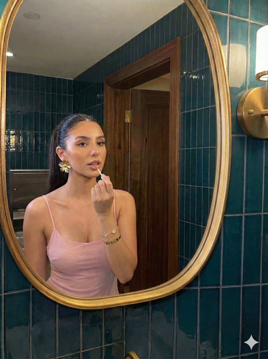 Glamorous Mirror Reflection Beauty Shot 2