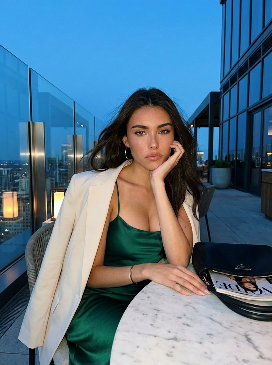 Blue Hour Rooftop Portrait 2