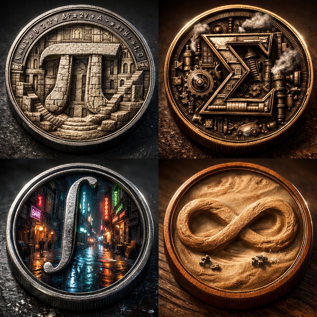 Micro-World Mathematical Symbols Grid Prompt 1