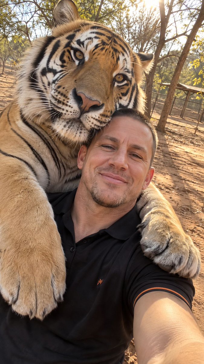 Realistic Tiger Selfie Generation 3
