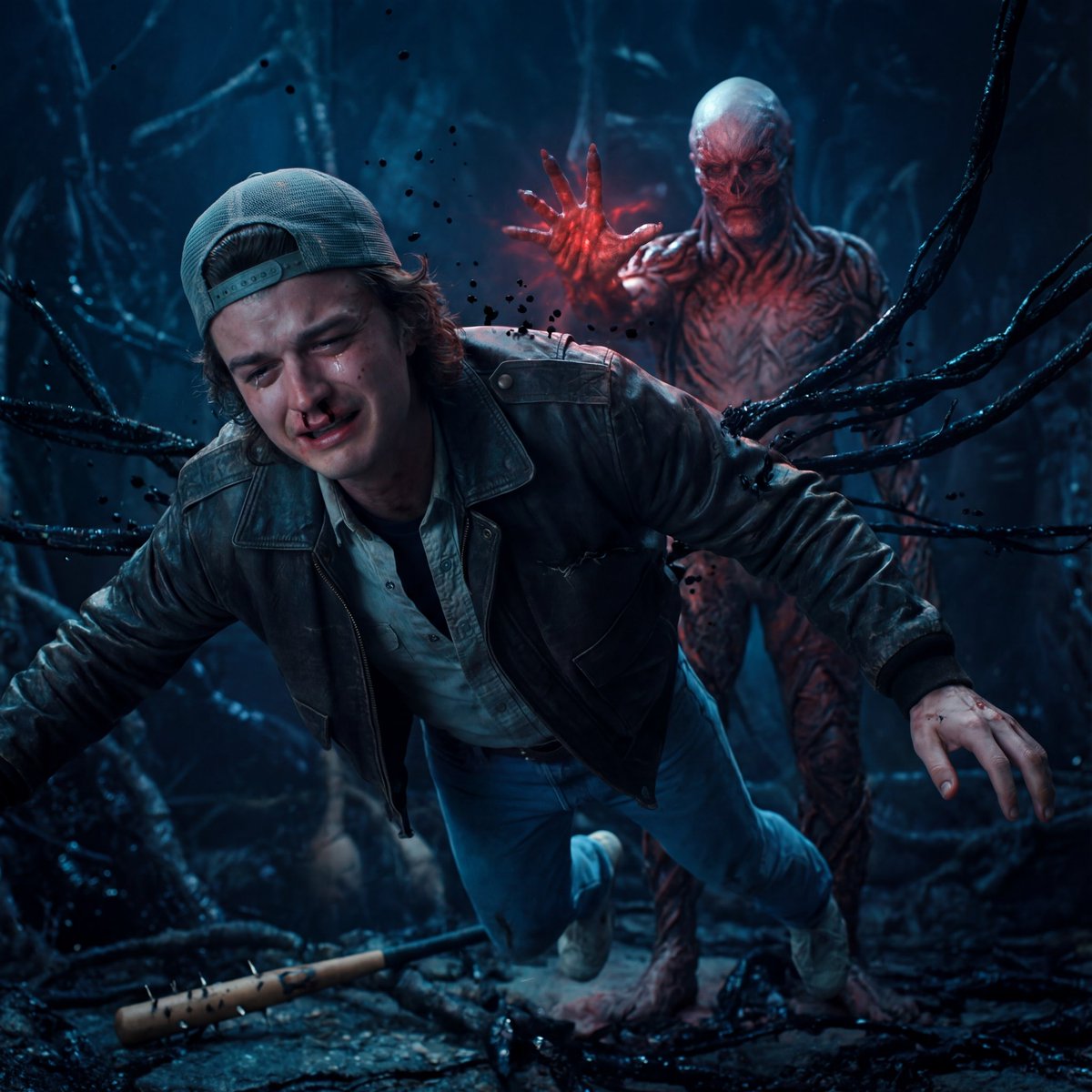Stranger Things Cinematic Scene: Steve vs. Vecna 1