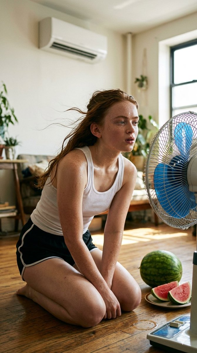 Realistic Summer Heat Lifestyle Portrait 4