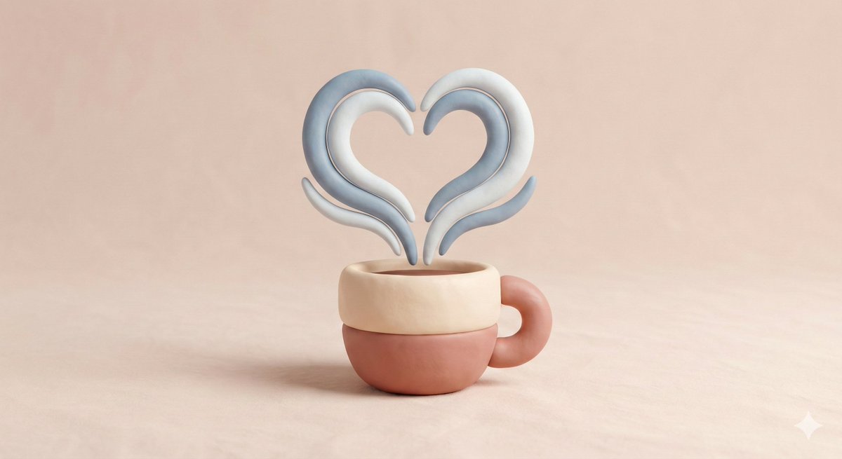 Clay-Style Soft Minimal 3D Illustration Template 4