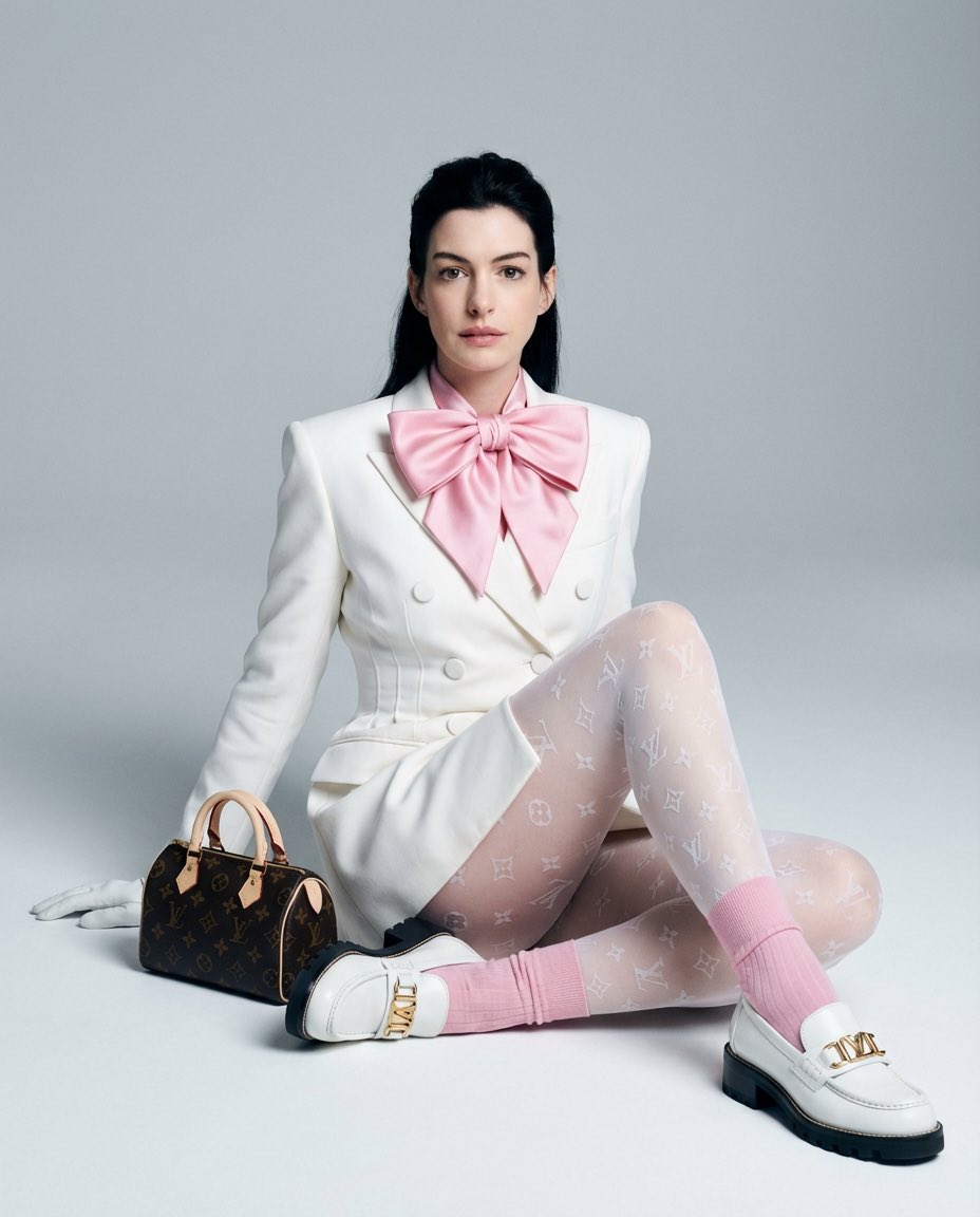 High Fashion Editorial with GG Monogram Tights 3