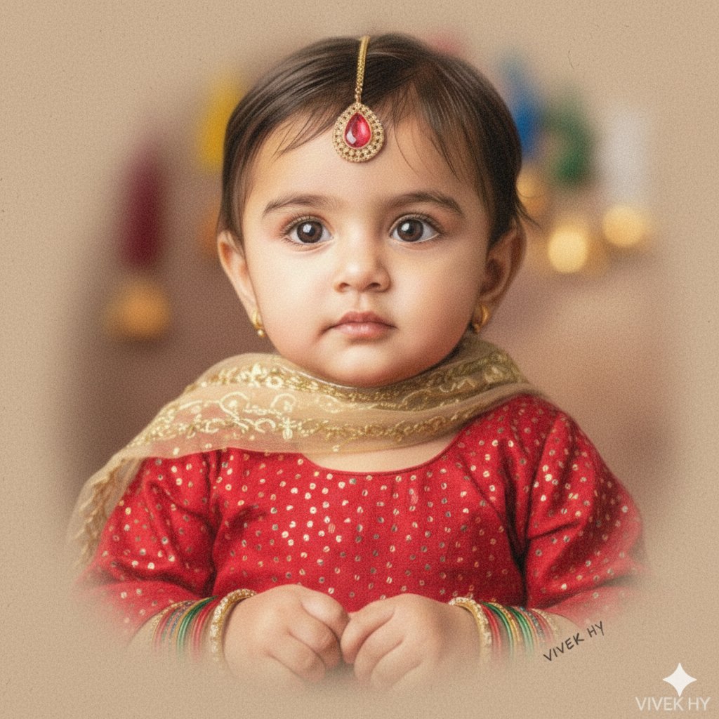 8K Festive Traditional Child Portrait 1