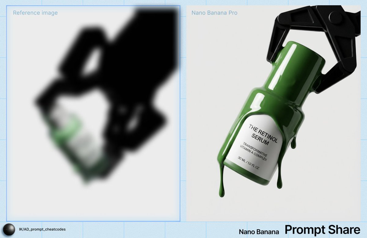 High-Contrast Studio Product Shot of Serum Bottle 1