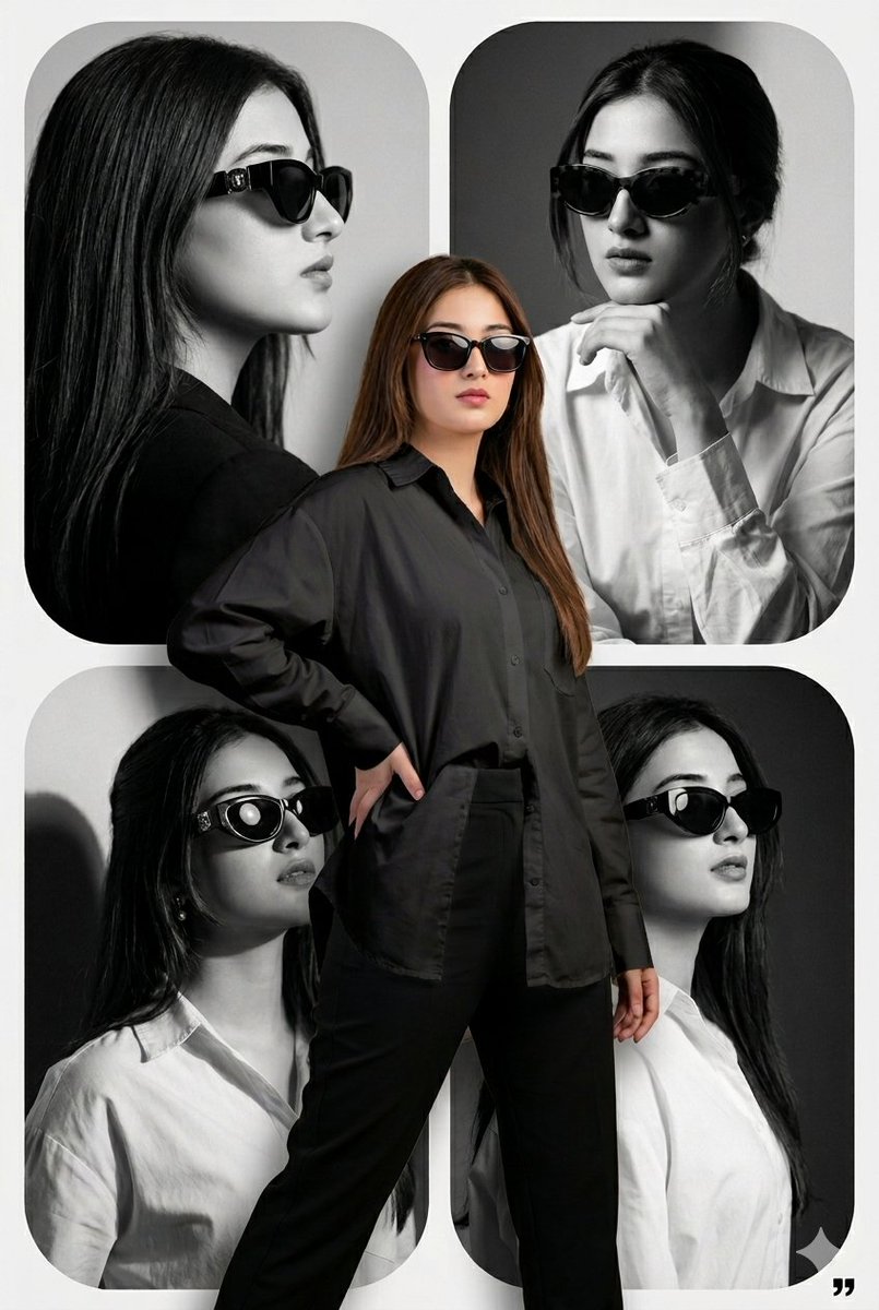 Modern Editorial Fashion Collage Poster 1