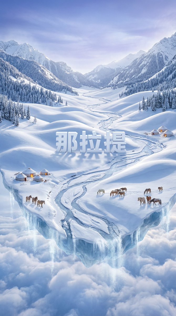 Dreamlike Snow Country Scene 3