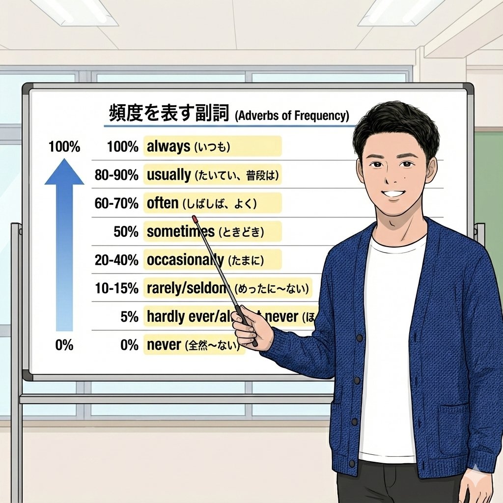 Educational Image Prompt: Adverbs of Frequency 1