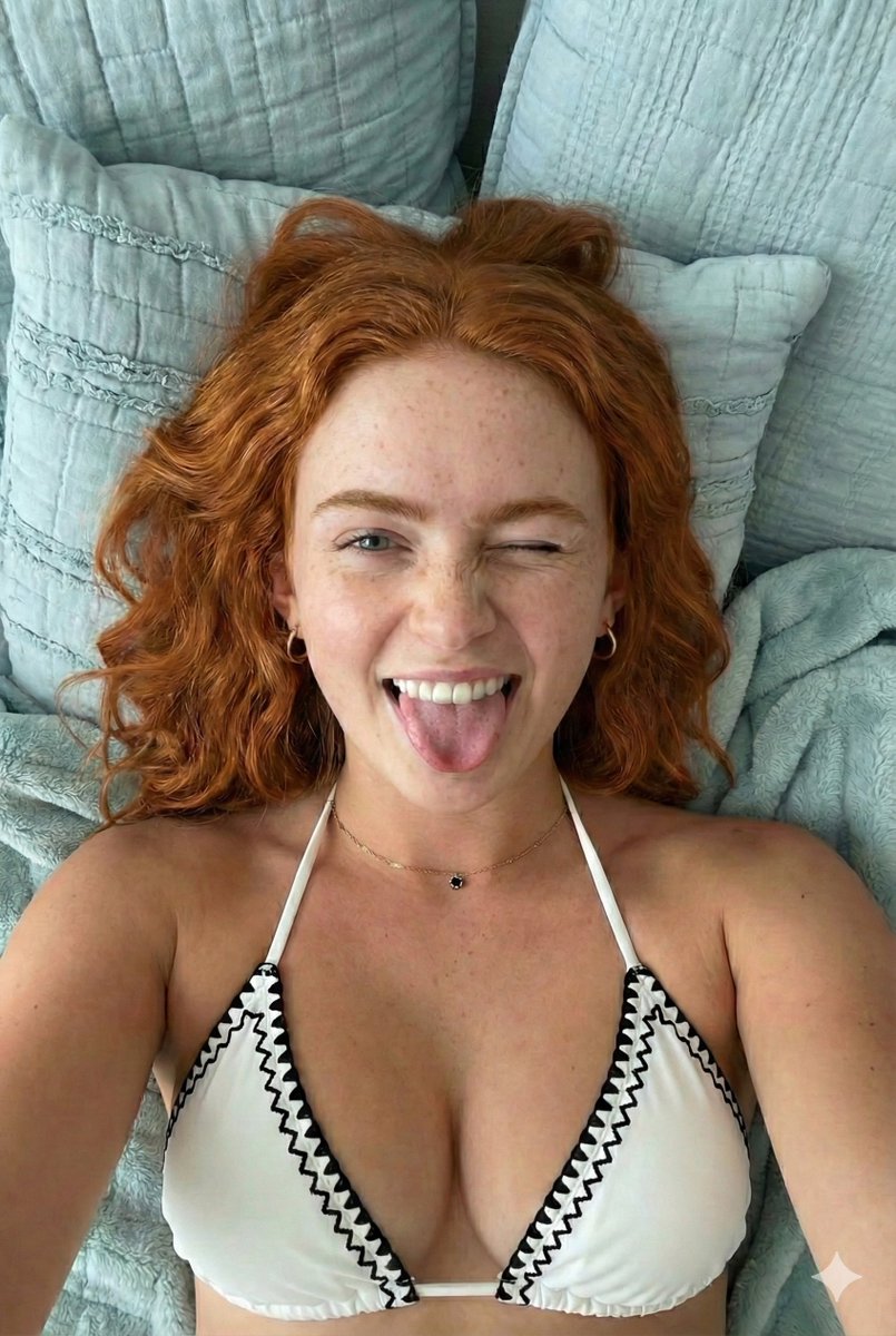 Playful Overhead Portrait with Winking Expression Prompt 3
