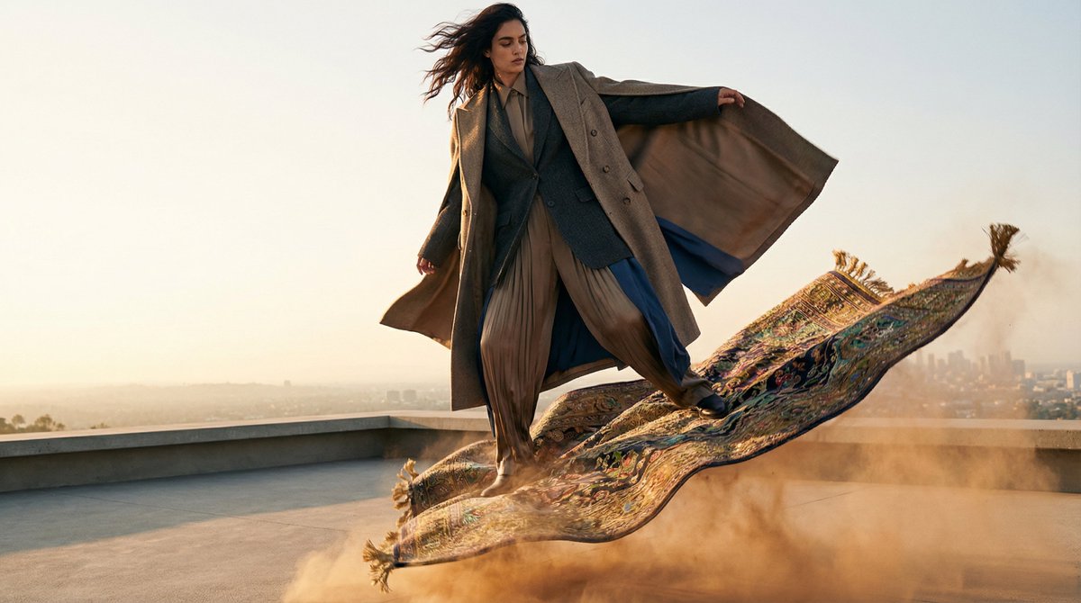 High-Fashion Magic Carpet Editorial Shot 4