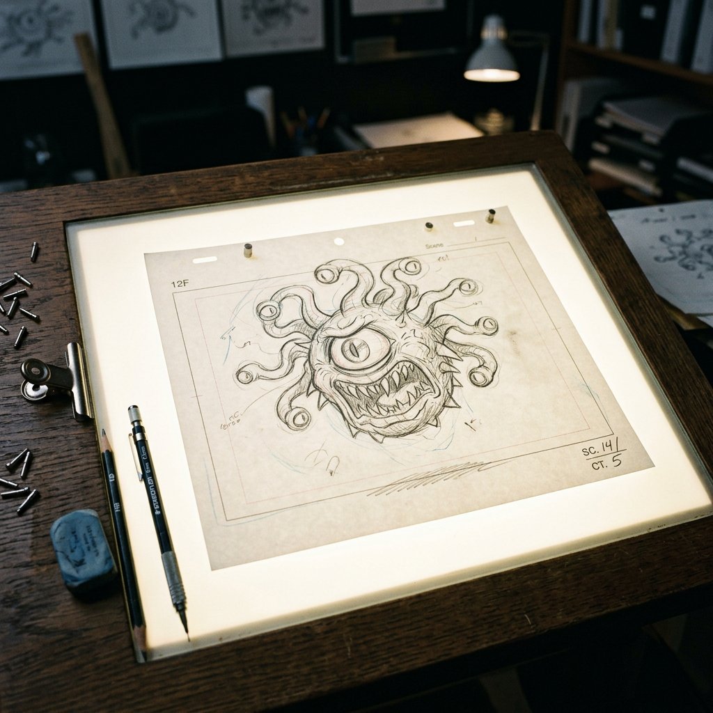 Classic Animation Light Table Prompt 2