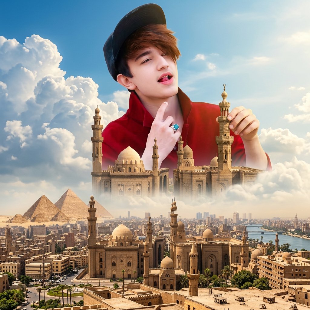 Celestial Woman Over Ancient Cairo 1