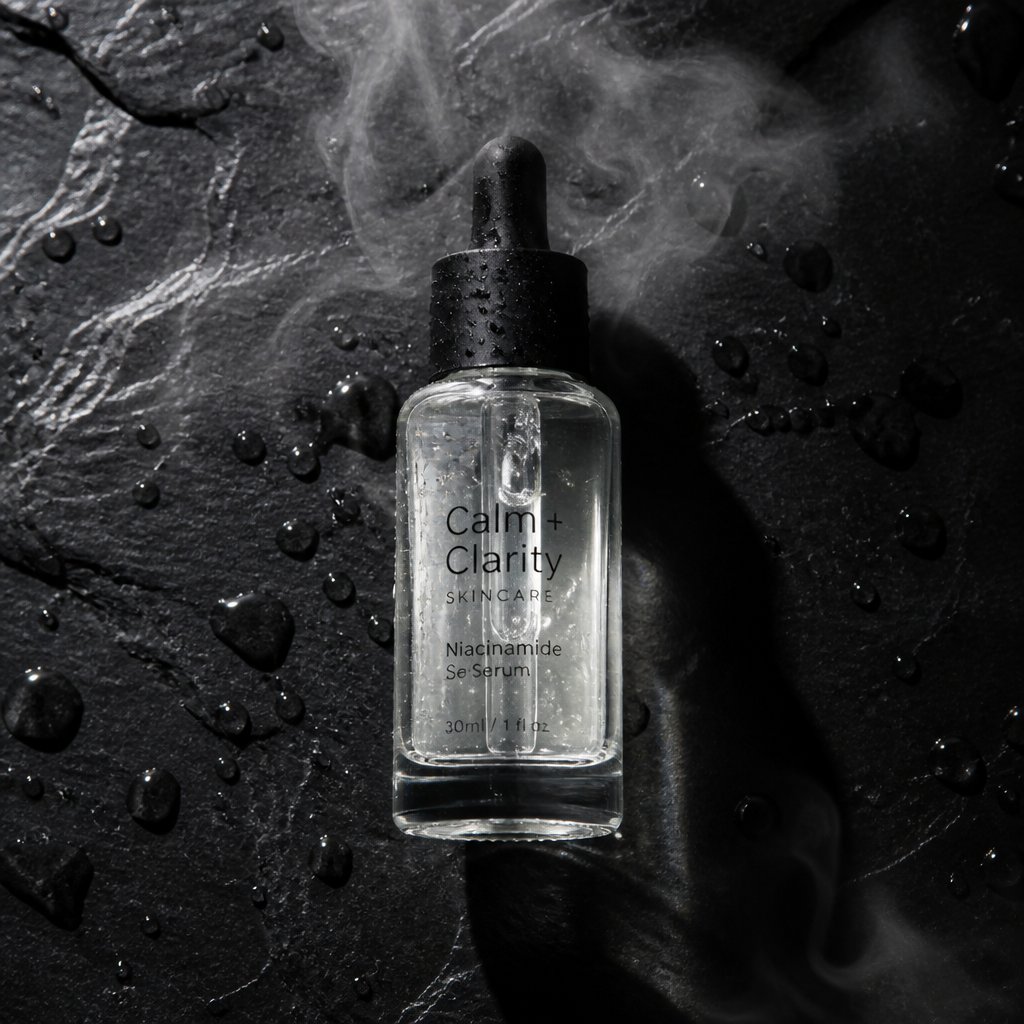 Editorial Product Shot on Wet Slate 1