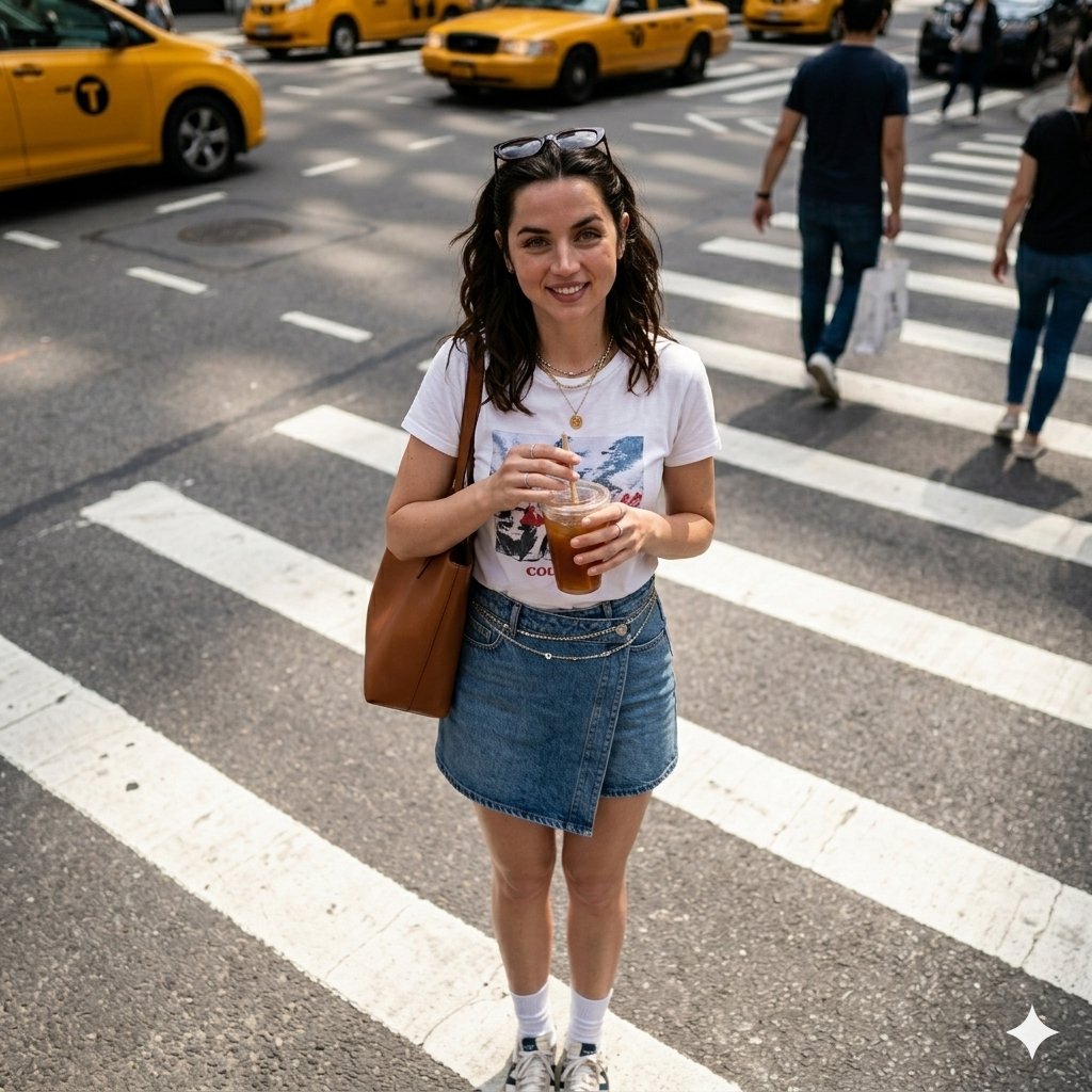 Cinematic Overhead Street Style Shot 1