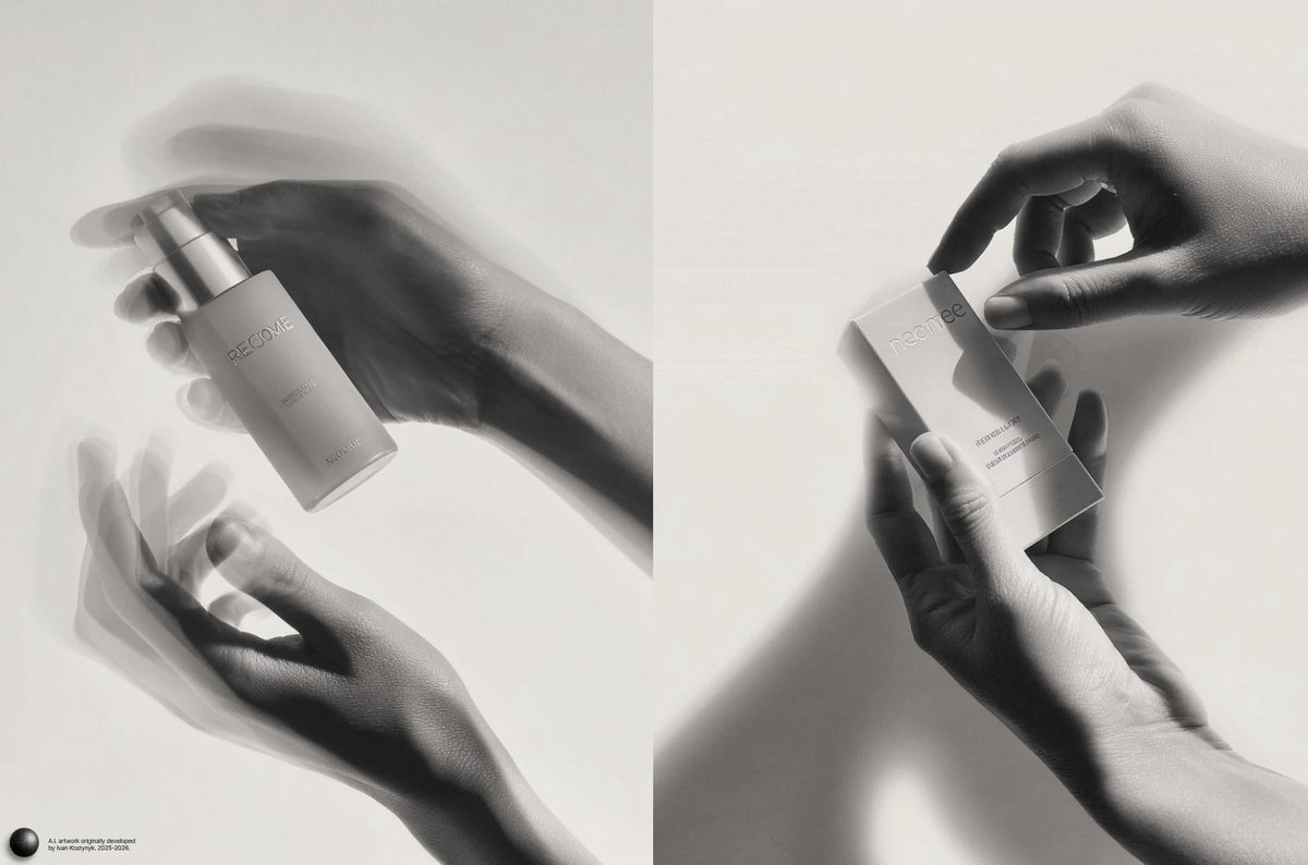 Monochrome Kinetic Product Photography Prompt 1