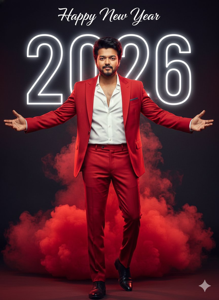 Happy New Year 2026 Cinematic Portrait 1