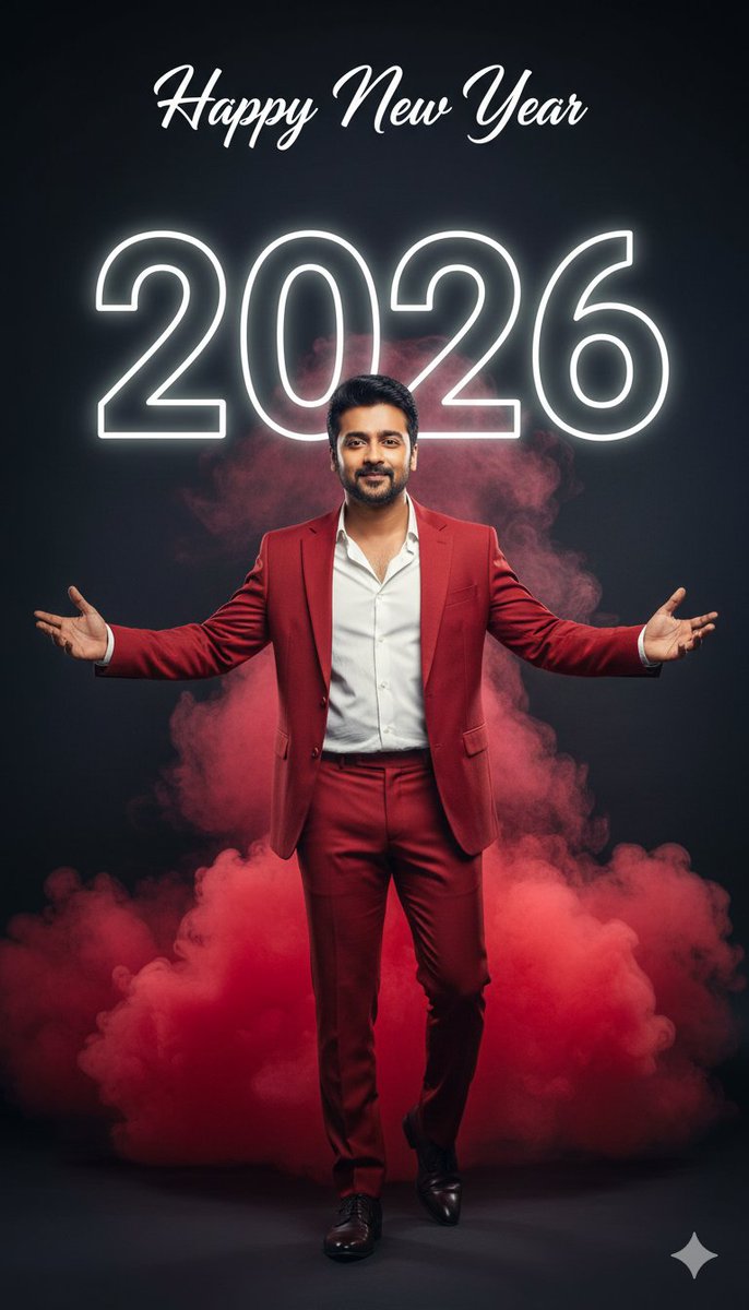 Happy New Year 2026 Cinematic Portrait 3