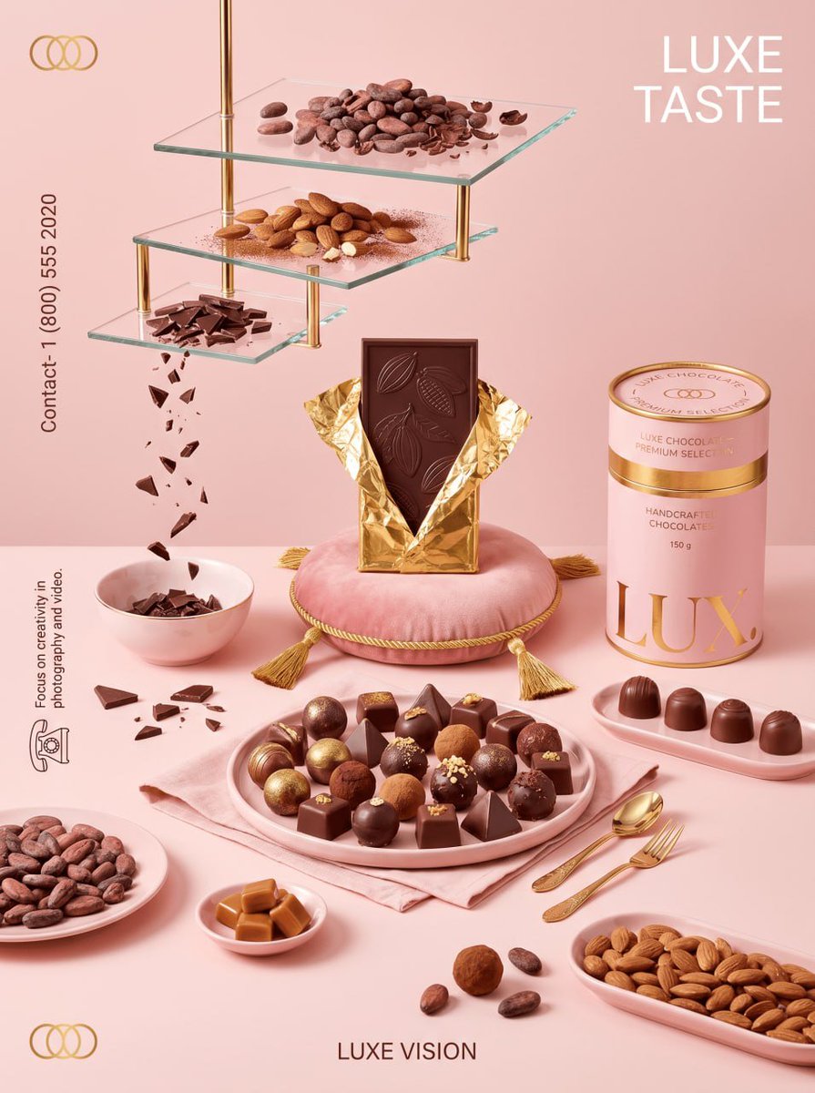 E-commerce Main Image - Luxury Chocolate Ad Still Life 2
