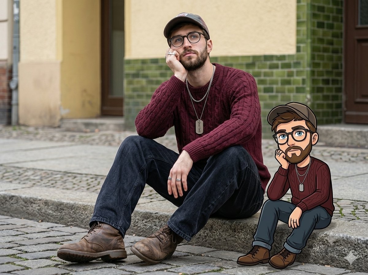 Urban Street Mixed Media Portrait 1