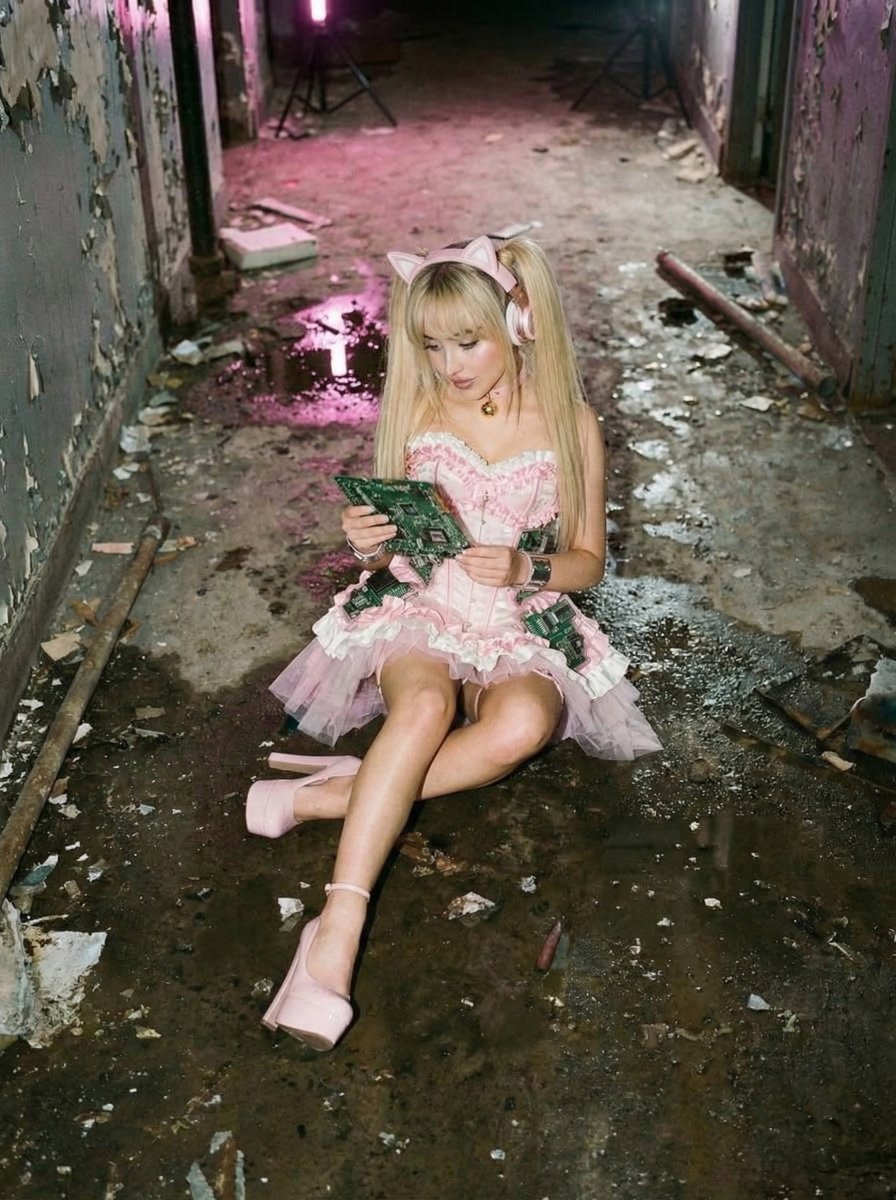 Cyberpunk Magical Girl Sabrina Carpenter Prompt for Nano Banana Pro 1