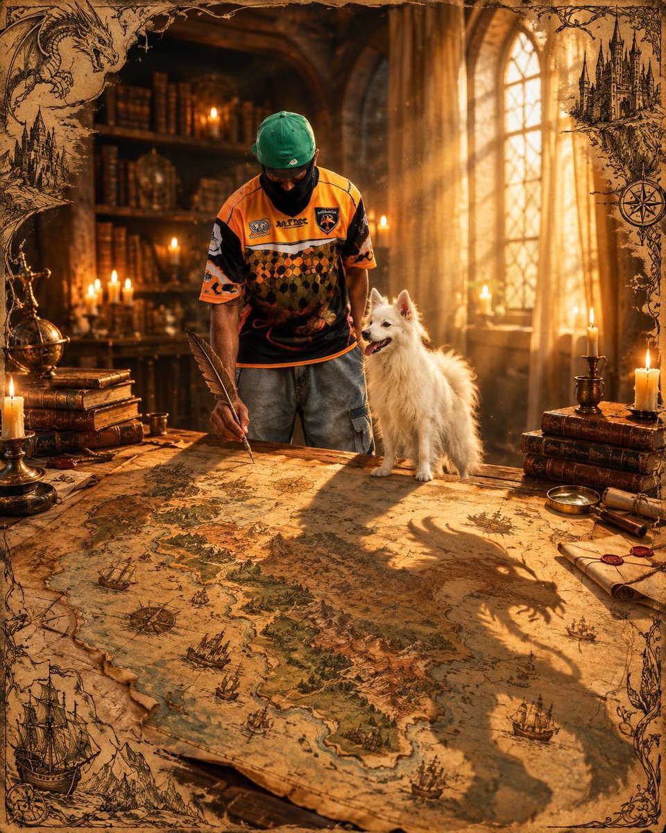 Comic / Storyboard - Fantasy Cartographer & Dog 1