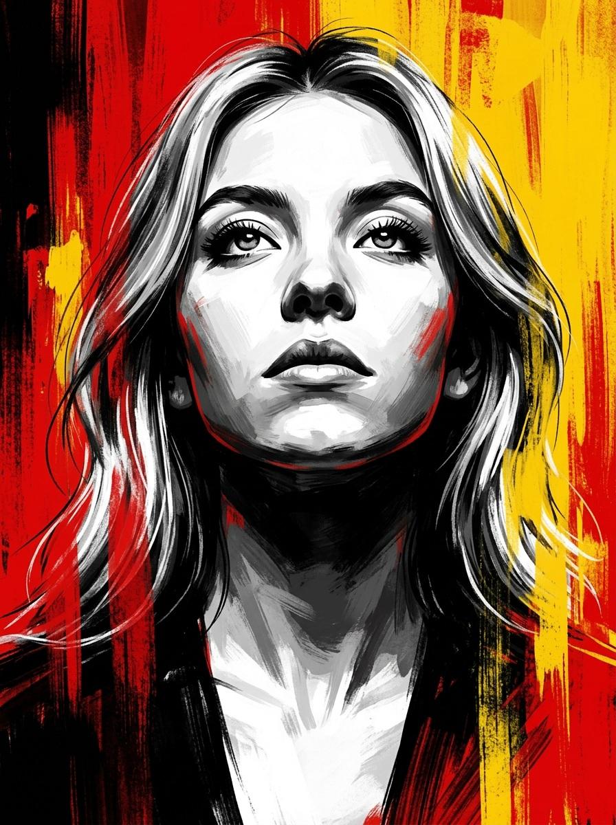 Dramatic Digital Painting Portrait Prompt 1