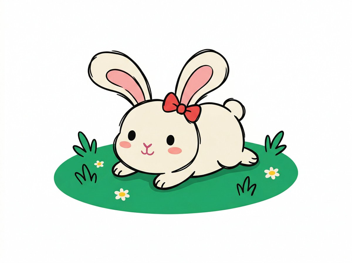 Chibi Bunny Mascot Illustration 4