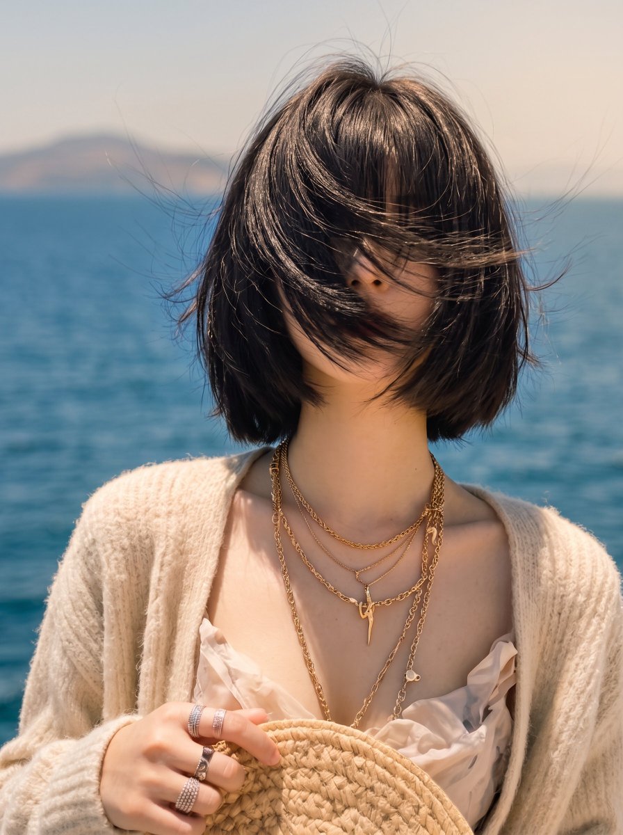 Coastal Wind-Blown Portrait 3