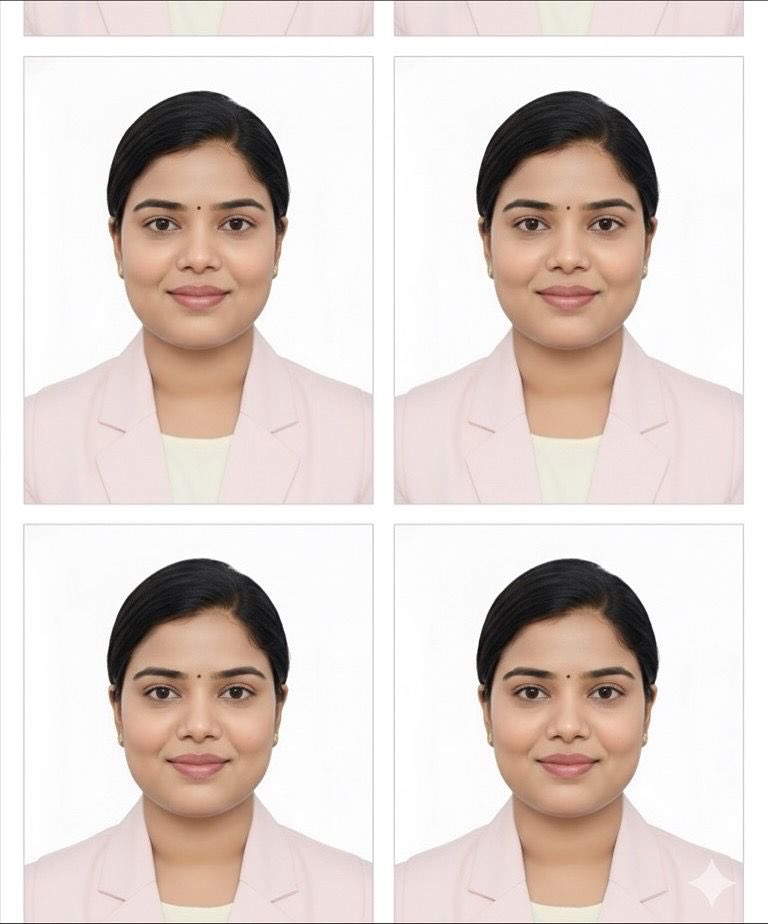 Passport Photo Grid Generation 1