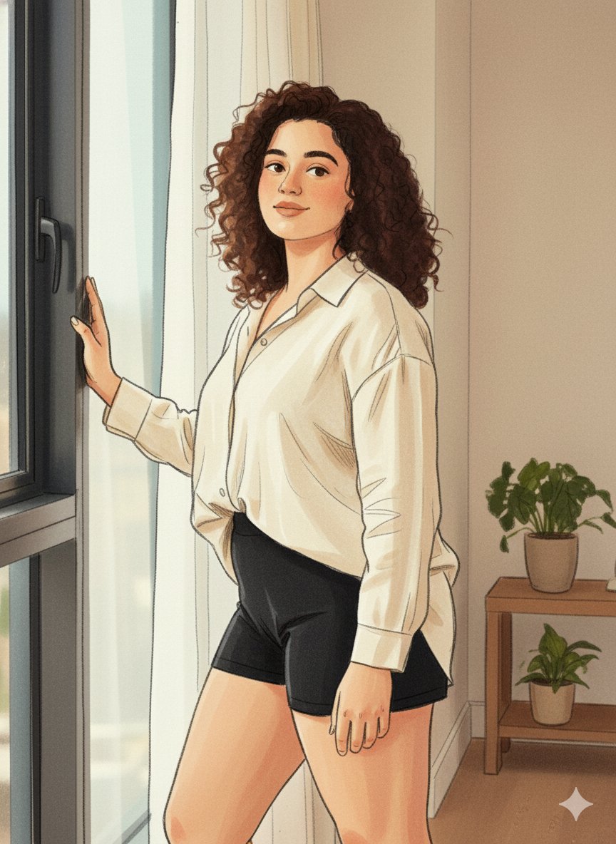 Cozy Marker and Pencil Illustration from Reference 2