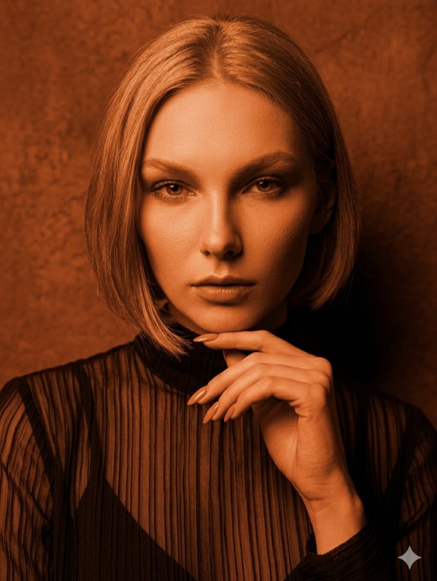 Monochromatic Amber Studio Portraits 2