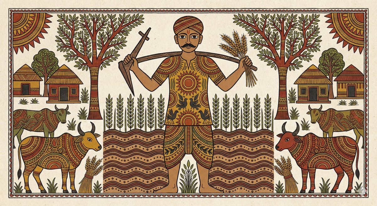 Indian Folk Art Depiction Prompt 2