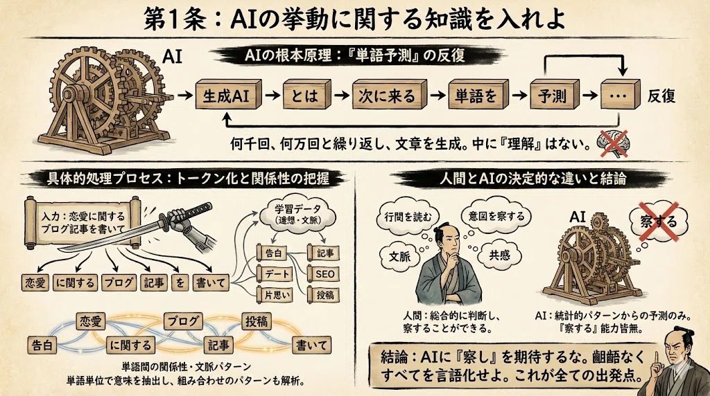 Infographic from reference info with classic Japanese font 1
