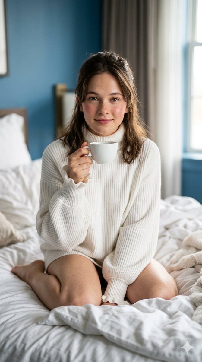 Cozy Morning Lifestyle Portrait 3