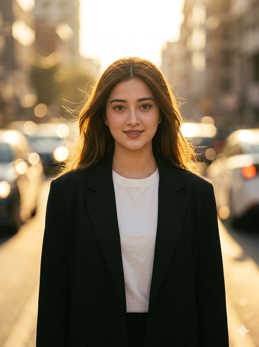 Golden Hour Urban Fashion Portrait 1