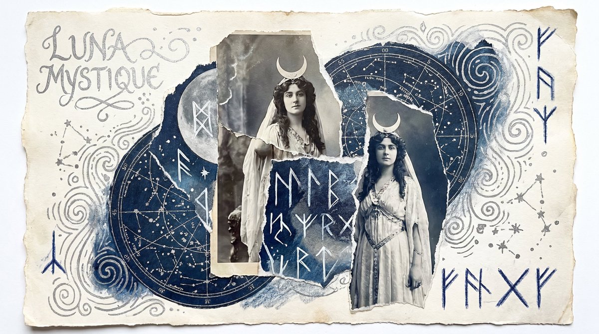 Mystical Lunar Goddess Collage 1