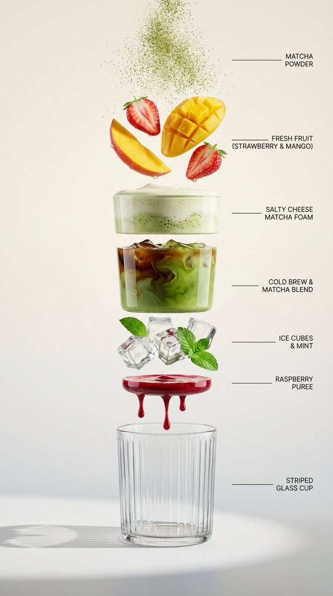 Exploded View Infographic Prompts for Coffee and Milkshakes 2