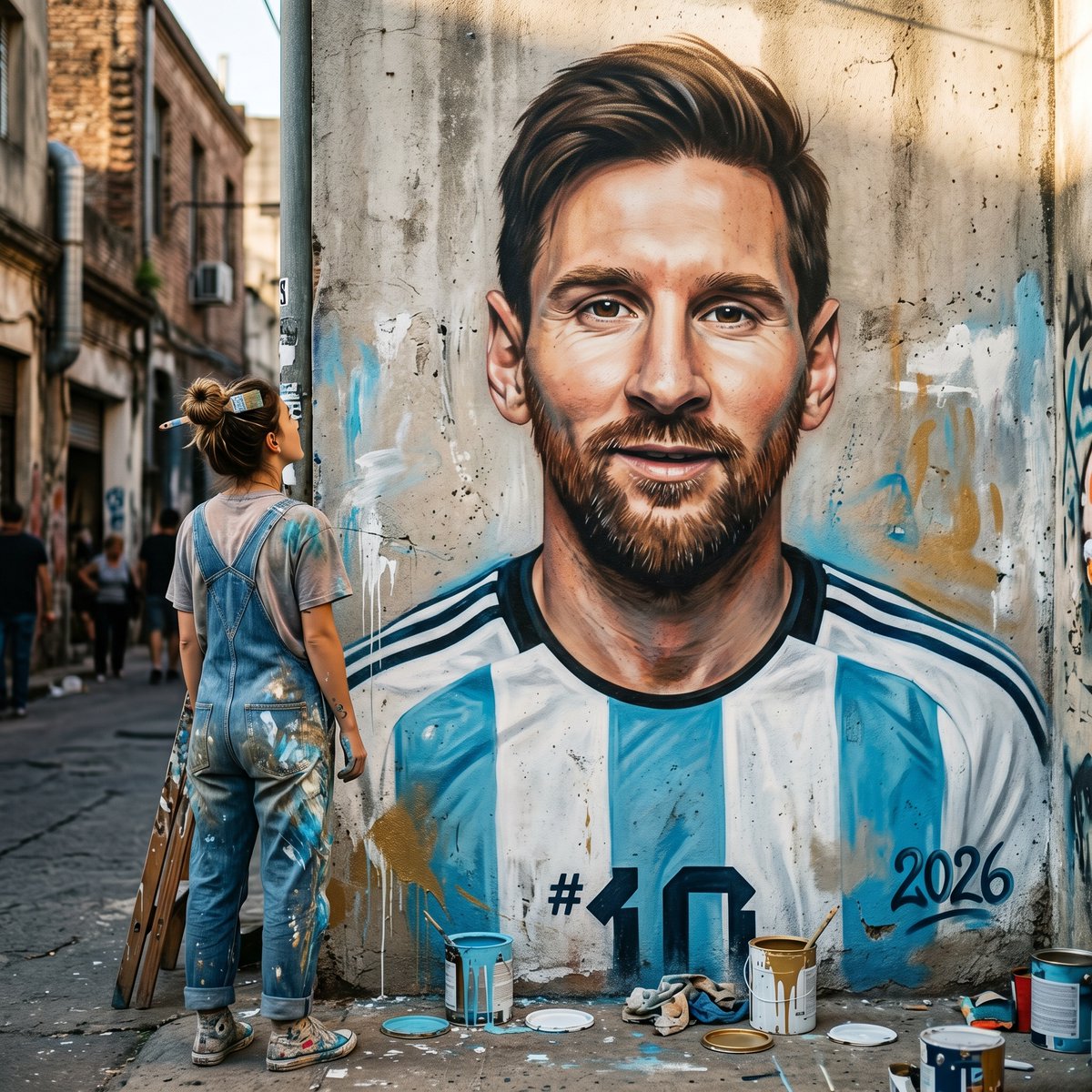 Messi World Cup 2026 Street Mural 1