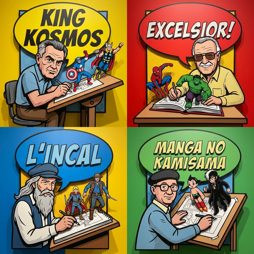 Pop-Art Comic Artist Diorama Prompt for Nano Banana Pro 2