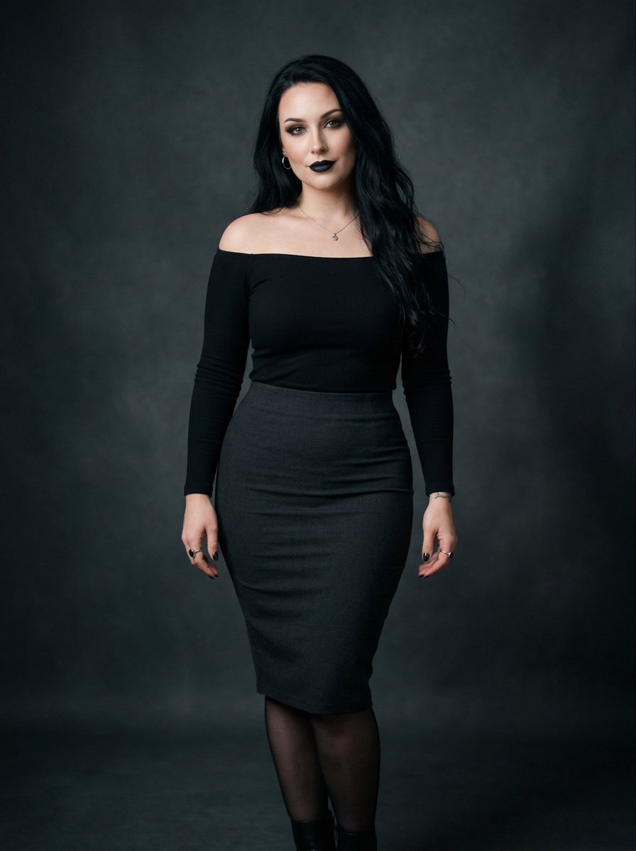 Black on Black Sultry Portrait 2